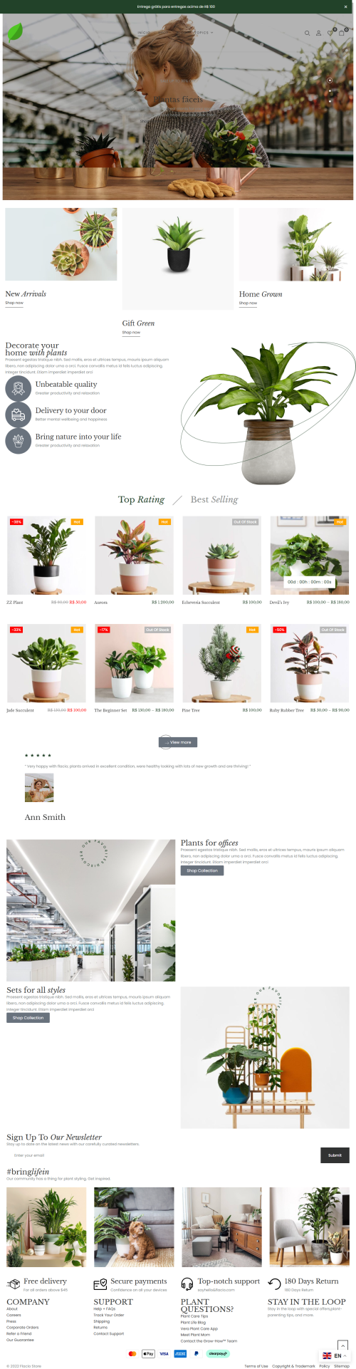 Plantas e Paisagismo